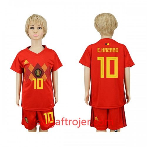 Belgien Fodboldtrøjer Hazard 10 Børn Hjemmebanesæt VM 2018 Belgien Fodboldtrøjer Hazard 10 Børn Hjemmebanesæt VM 2018